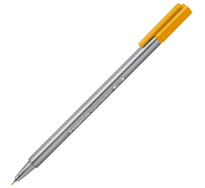 rot. staedtler triplus fineliner 334 16 ocre dor.