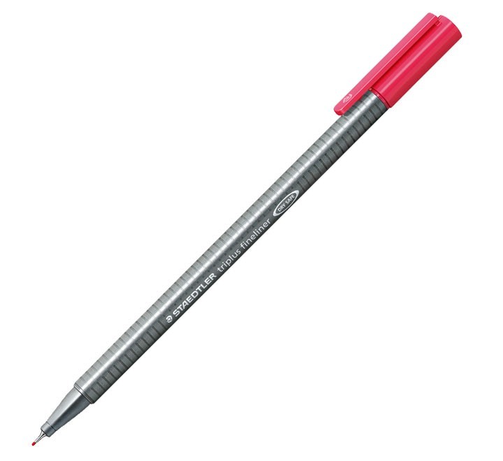 rot. staedtler triplus fineliner 334 23 ro burdeos