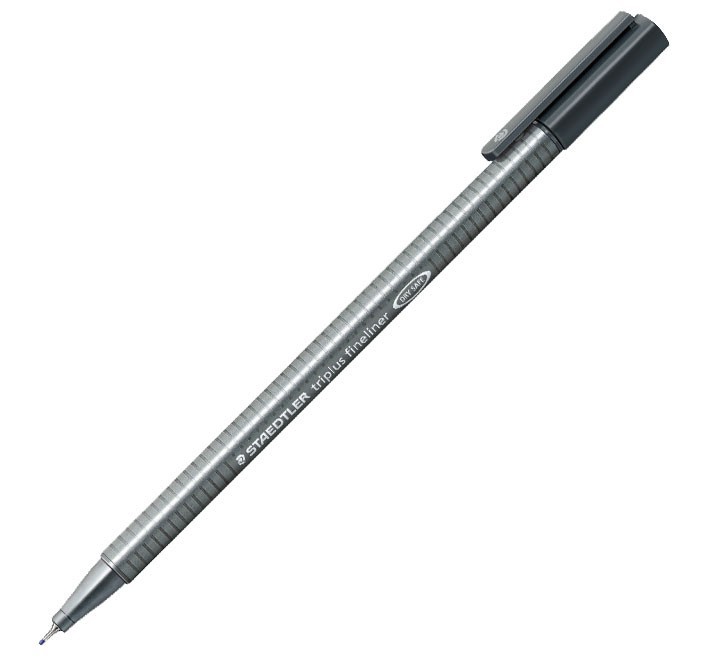 rot. staedtler triplus fineliner 334 8 gris