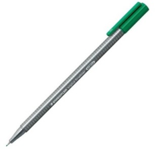 rot. staedtler triplus fineliner 334 5 verde