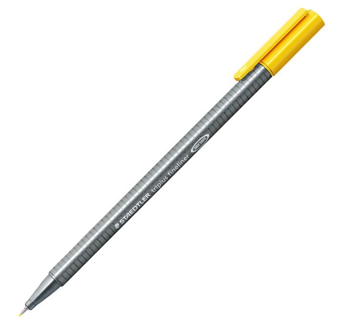 rot. staedtler triplus fineliner 334 1 amarillo
