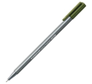 rot. staedtler triplus fineliner 334 57 ve.oliva