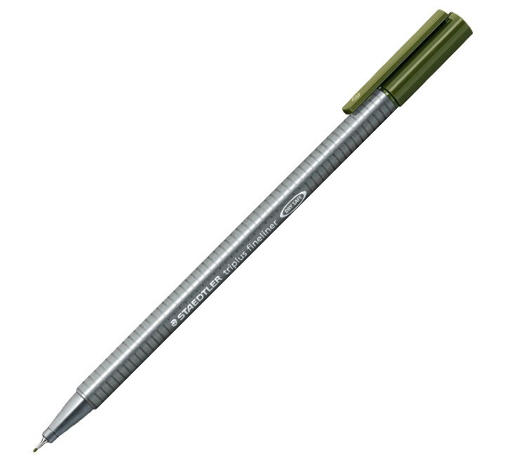 rot. staedtler triplus fineliner 334 57 ve.oliva