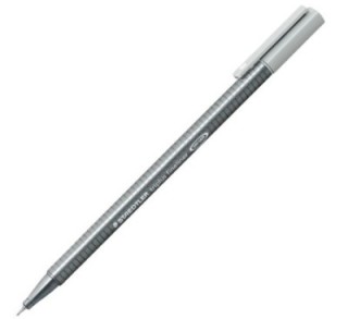 rot. staedtler triplus fineliner 334 82 gris plata