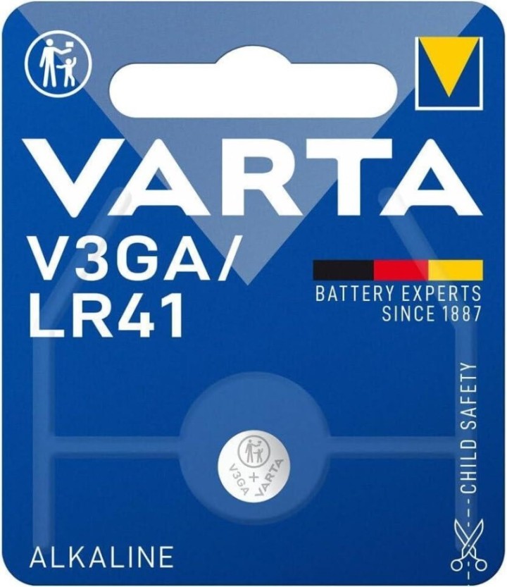 blister 1 pila varta boton alkaline v3ga/lr41