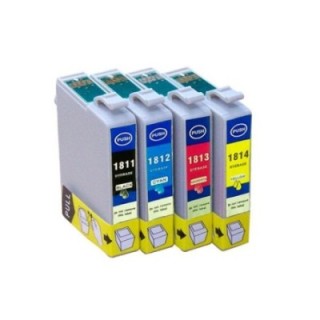 inkoem cartucho compatible epson t1812xl cian
