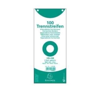 paq. 100 fichas sep. 105x240 exacompta blanca