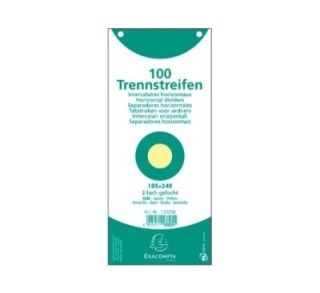paq. 100 fichas sep. 105x240 exacompta amarillo