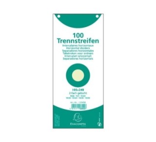 paq. 100 fichas sep. 105x240 exacompta verde