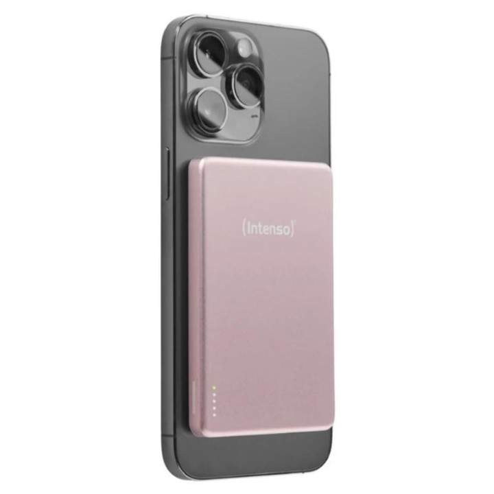 intenso powerbank mw5000 magsafe rosado