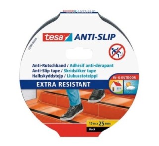 cinta antideslizante tesa 15mx25mm negra