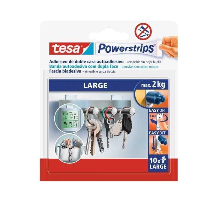 bl. 10 tiras adh. tesa powerstrips