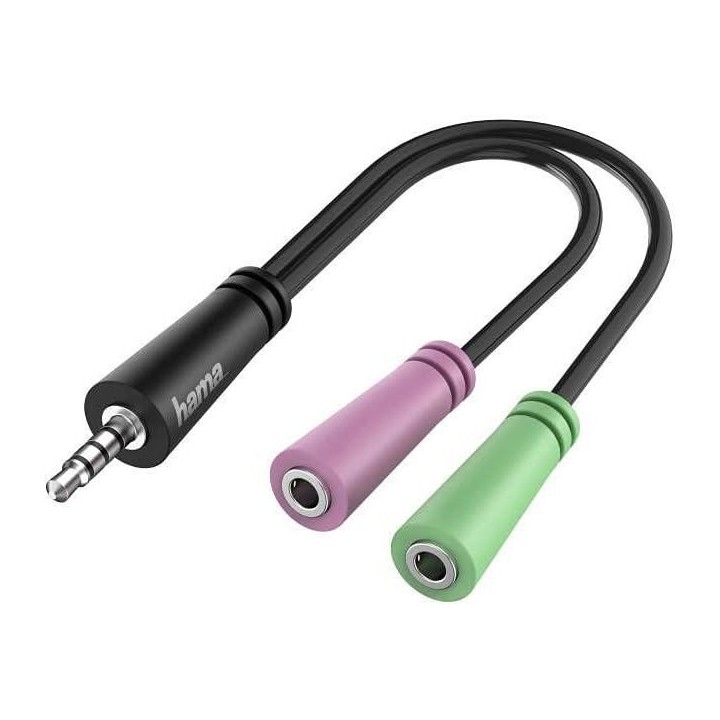 adapt. hama jack mach   2 jack hem 3.5mm multim.