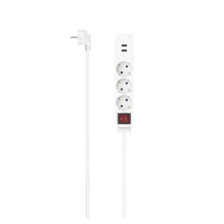 desc  regleta 3 tomas hama 1.4m c/interrup 2 usb bl