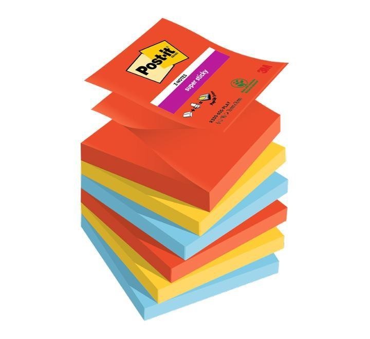 pack 6 bloc z notas post it 76x76mm play