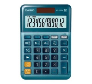 calculadora casio 12dig ms 120 em azul