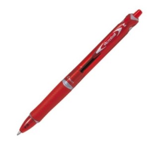 boligrafo pilot acroball rojo medio bab 15m r bg