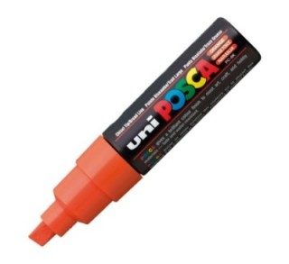 marcador uni ball posca pc8k 8.0mm naranja