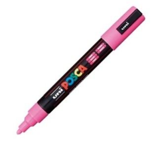 rotulador uni ball posca pc5m 1.8 2.5mm rosa