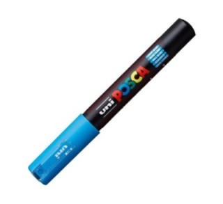 rotulador uni ball posca pc1m 0.7 azul cl