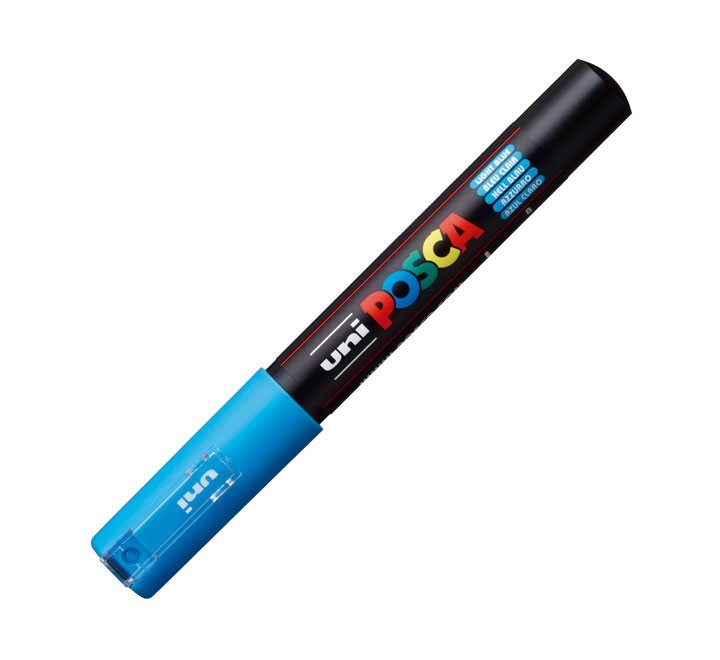 rotulador uni ball posca pc1m 0.7 azul cl