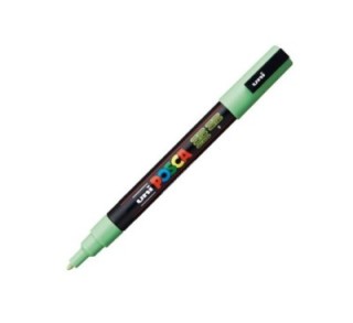 marcador uni ball posca pc3m 0.9 1.3mm verde claro