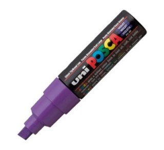 marcador uni ball posca pc8k 8.0mm violeta