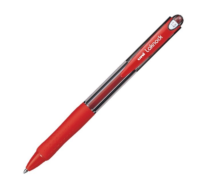 boligrafo uni ball laknock 1.0 sn 100 rojo
