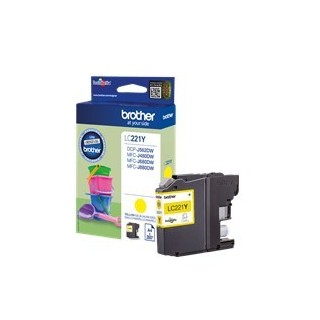 brother cartucho tinta brother lc221y amarillo 260 paginas dcpj562dw    mfcj480dw    mfcj680dw