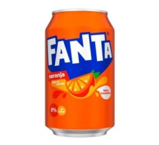 pack 24 lata fanta naranja 33 cl.