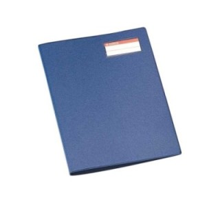 carp. miniclip esselte a4 c/pinza lat+tapa azul