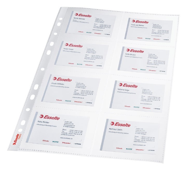 paq.10 fundas esselte tjetas pvc 78930