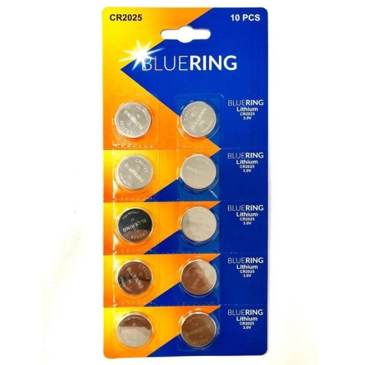 blis. 10 pilas bluering boton cr2025 3v litio