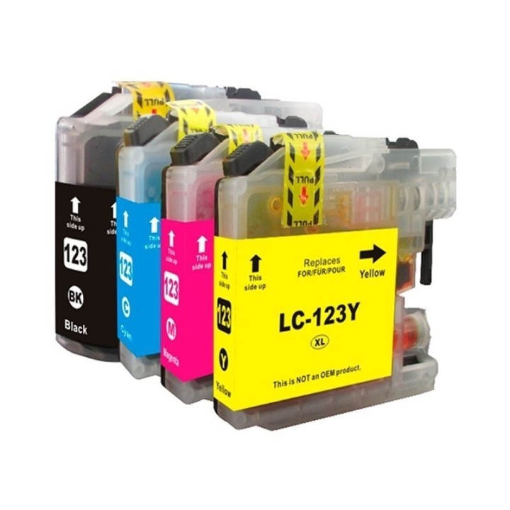 inkoem cartucho compatible brother lc123xl magenta