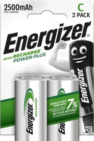 bl. 2 pilas recargables energizer power plus c