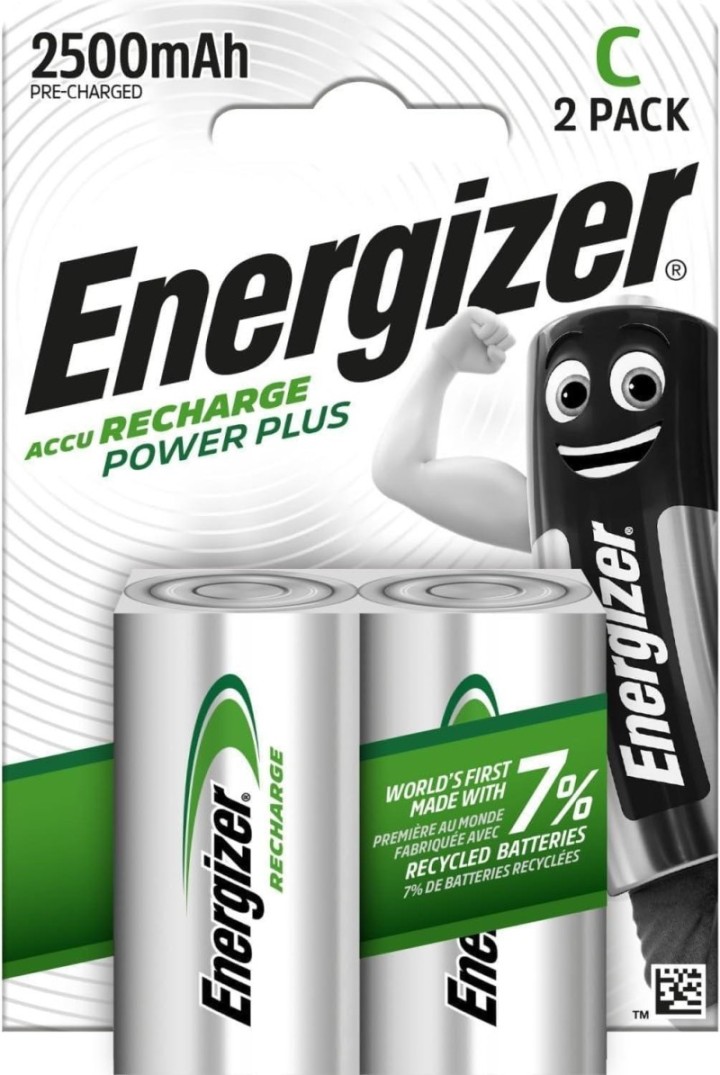 bl. 2 pilas recargables energizer power plus c