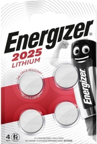 blister 4 pilas boton energizer litio cr2025