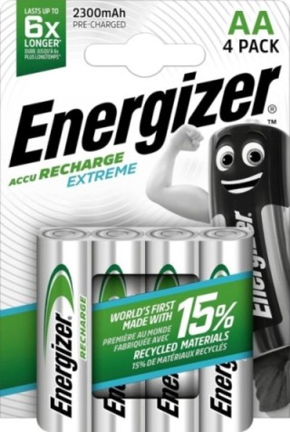 bl. 4 pilas recargables energizer extreme aa