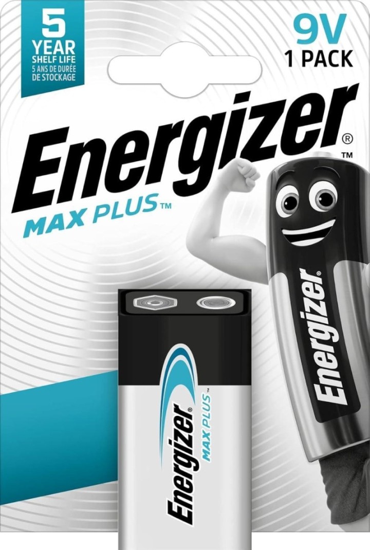 blister 1 pila energizer max plus 9v