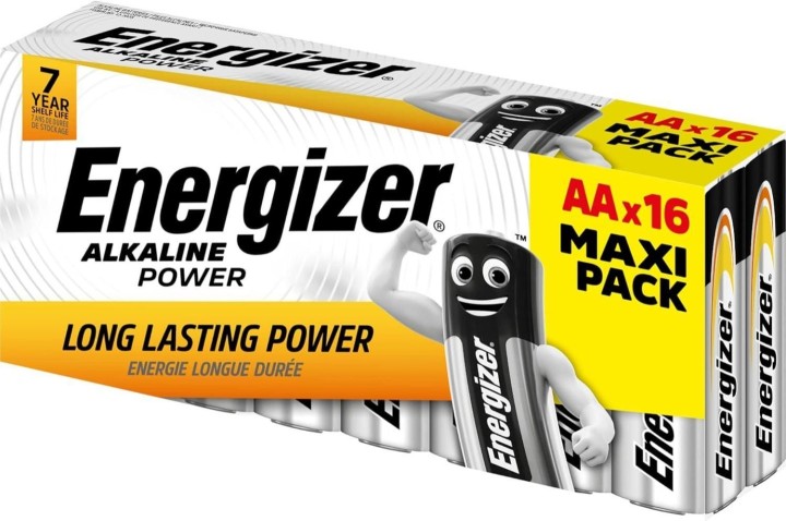 pack 16 pilas energizer alkalline power aa
