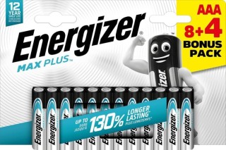blister 8+4 pilas energizer max plus aaa