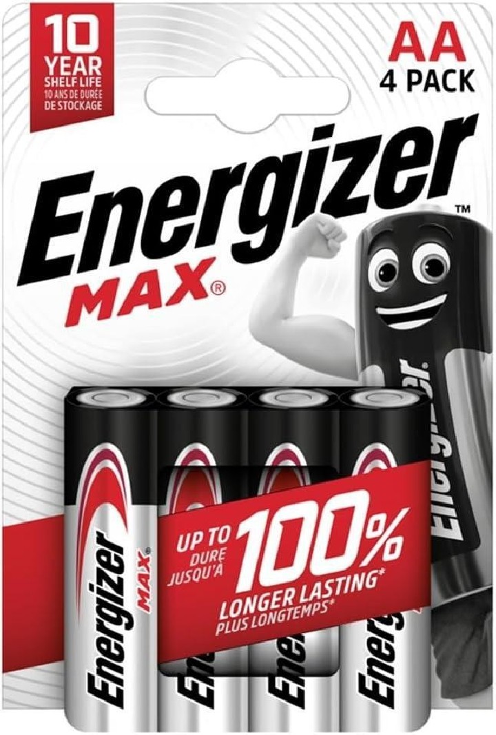 blister 4 pilas energizer max aa