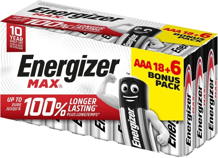pack 18+6 pilas energizer max aaa