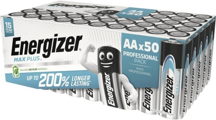 caja 50 pilas energizer max plus aa