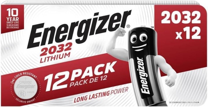 blister 12 pilas boton energizer litio cr2032