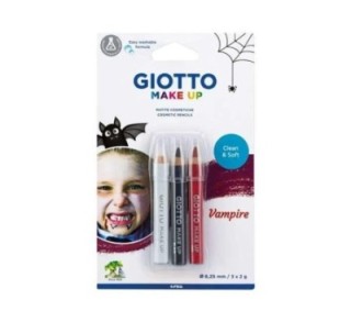 set 3 lapices giotto make up vampiro