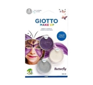 set 3 botes giotto make up mariposa