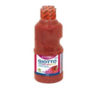 bote tempera 250ml purpurina rojo 531206