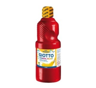 bote tempera giotto 500ml lavable bermellon