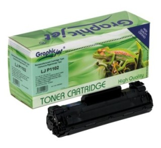 toner graphicjet hp ce285a negro